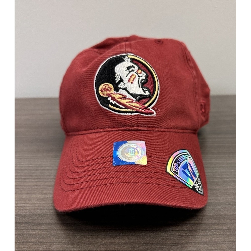 Brand New Florida State Seminoles Top Of The World hat Relaxer 2.0 Med/Large